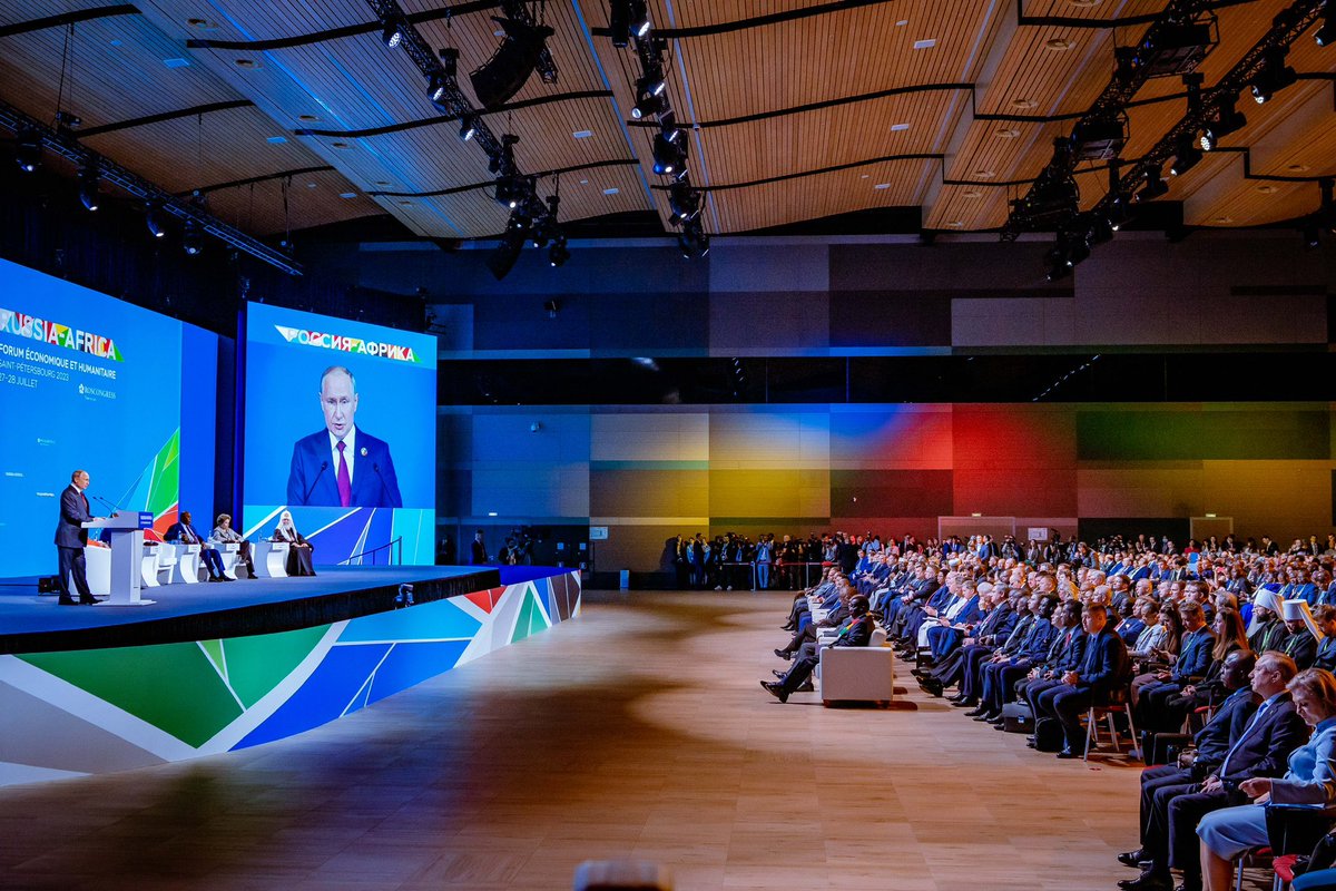 officialSKSM's tweet photo. PHOTOS: Vice President, Sen. @KashimSM at the ongoing Russia-Africa Economic and Humanitarian Forum holding at The Expoforum, St Petersburg, Russia. https://t.co/UcJwPm0uyG