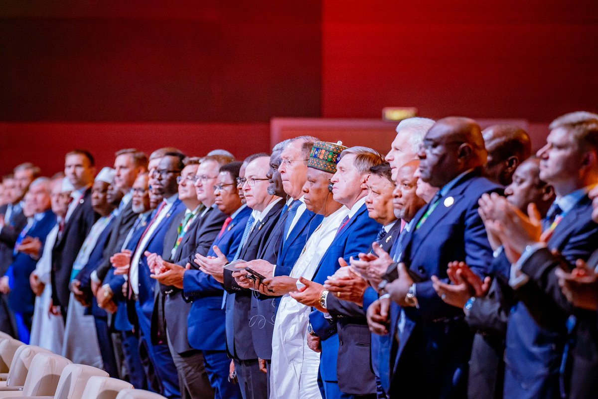 officialSKSM's tweet photo. PHOTOS: Vice President, Sen. @KashimSM at the ongoing Russia-Africa Economic and Humanitarian Forum holding at The Expoforum, St Petersburg, Russia. https://t.co/UcJwPm0uyG