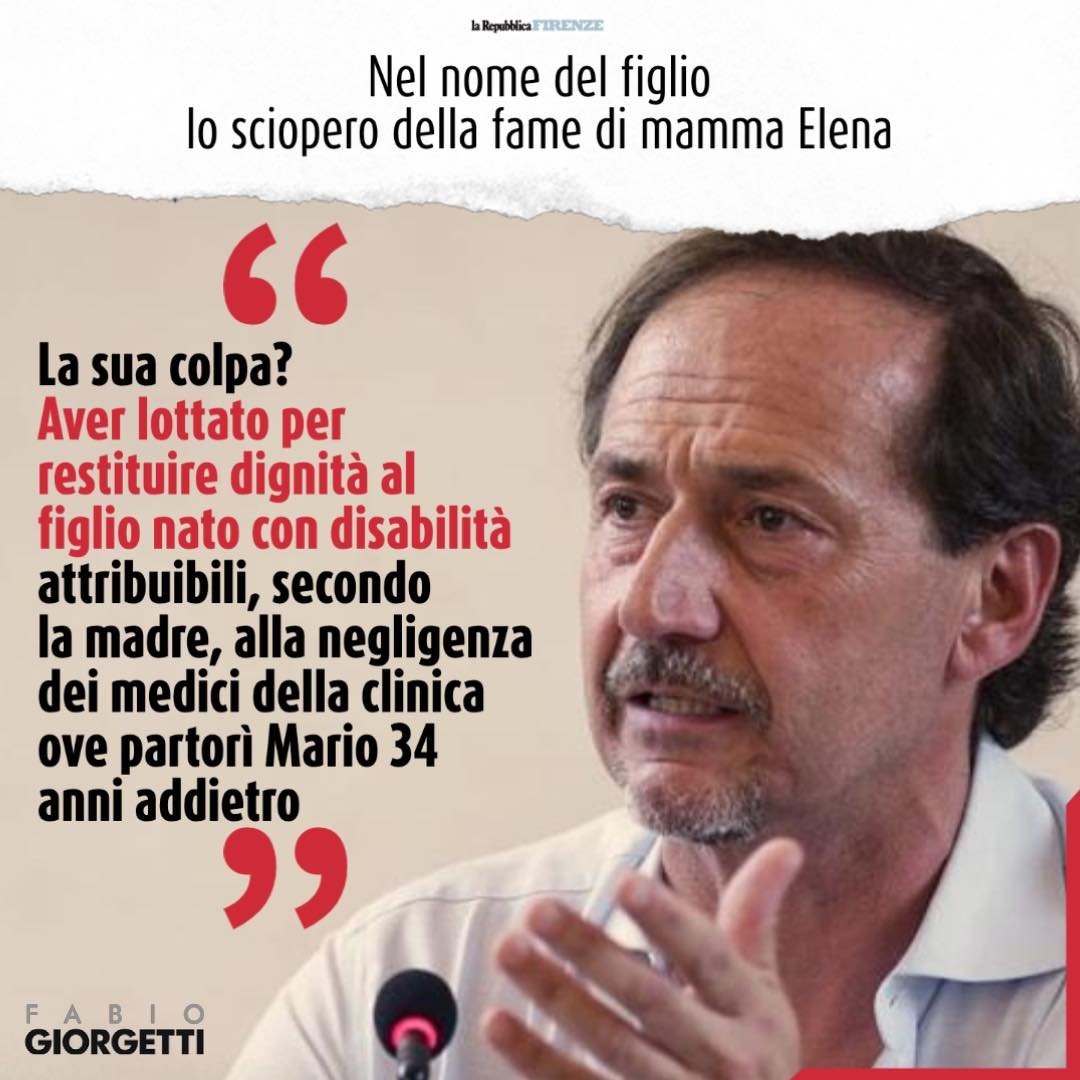 fgiorgetti74's tweet photo. È il caso, infatti, di parlare di Elena madre-coraggio che si sta sottoponendo ad uno sciopero della fame per protestare contro una sentenza che la condanna alla rifusione delle spese legali. https://t.co/VMvXkrgSoC