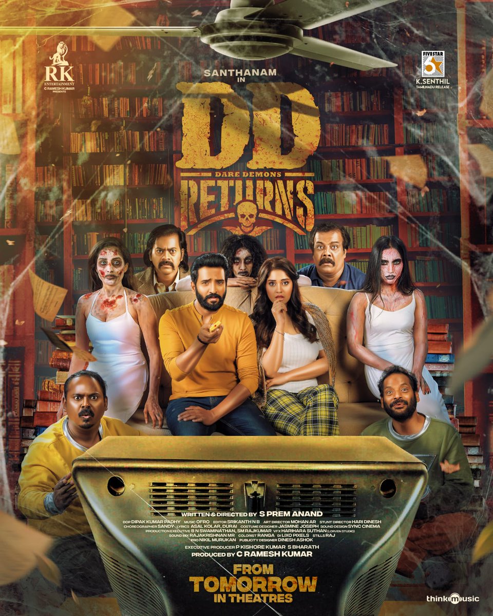 #DDReturns - 3.5/5 Jolly time pass entertainer with lots of ROFL moments. Especially - BOOK Comedy 😂😂 And the door works very well. Full of laughter moments. Clear WINNER @iamsanthanam & team 🏆