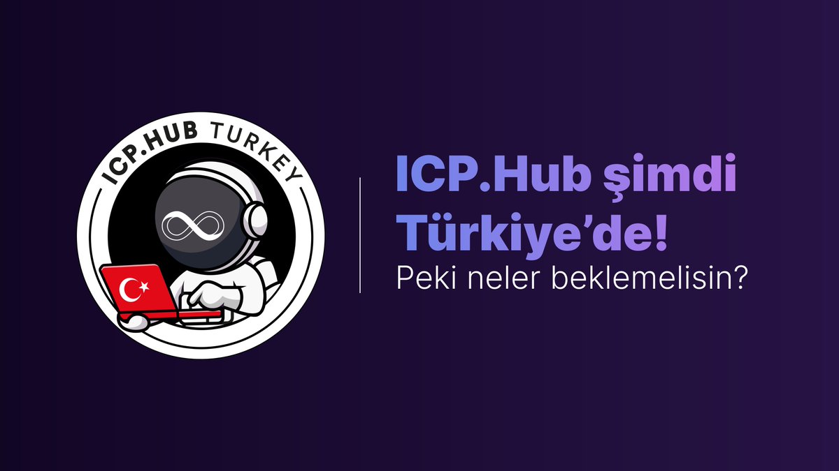 1/ Türkiye Web3 alanında yeni bir dönemin kapıları aralanıyor... Karşınızda ICP.Hub Turkey! 🇹🇷

Türkiye'de ICP ile ilgilenen herkesi bir araya getirerek #InternetComputer ekosisteminin globalleşmesine destek oluyoruz! #ICPhubs

Peki neden aramıza katılmalısın? 🧵👇