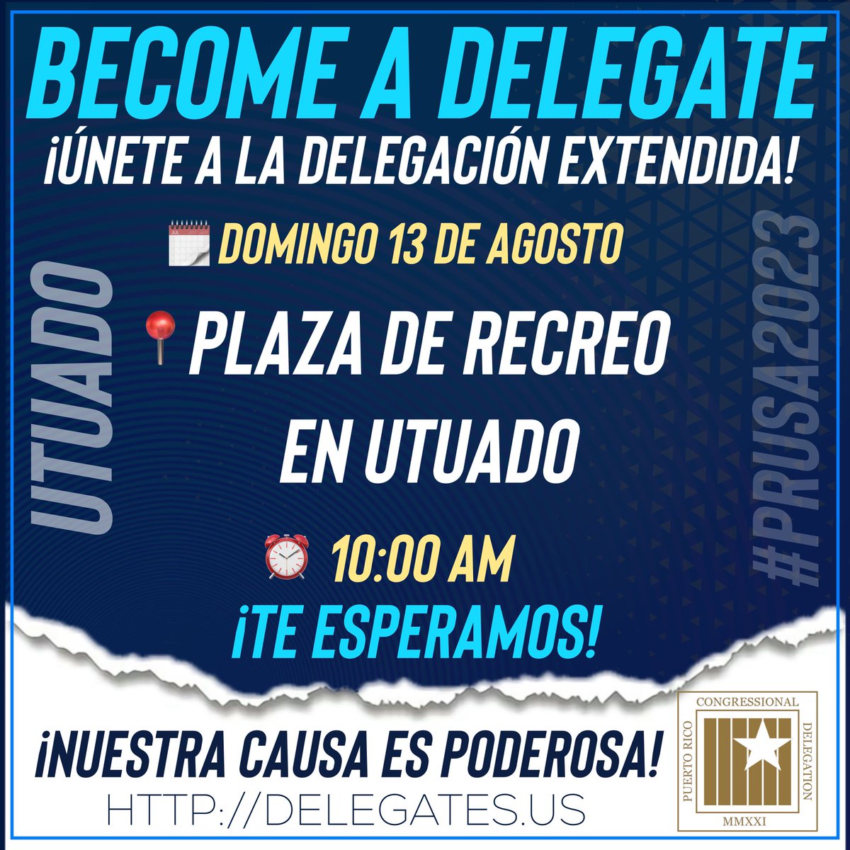 ramon72pr's tweet photo. Seguimos nuestras actividades de reclutar miembros para la Delegación Congresional Extendida. Ahora nos vamos para Utuado. #NuestraCausaEsPoderosa #BecomeADelegate #StatehoodNow #PRUSA2023 https://t.co/OPjcCE3ayl