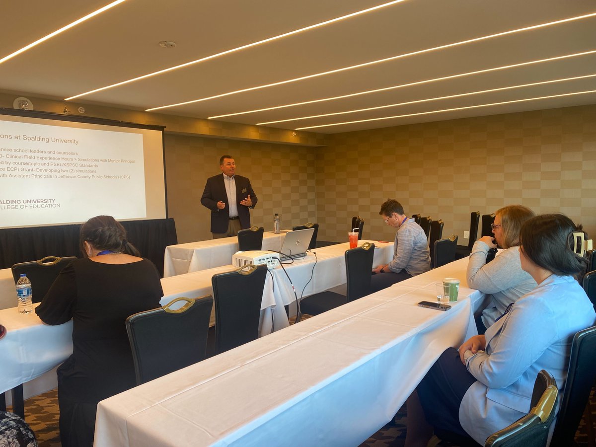 Thank you to everyone who attended our "Equity Centered Leadership: A Simulation Exercise" presentation at the KASA Annual Meeting.

Thank you to Glenn Baete, Assistant Professor at Spalding University, for presenting!

<a href="/KASAEdLeader/">Kentucky Assn of School Adm.</a> #KASA2023 #KASA23 <a href="/SUAspLeaders/">Spalding University/JCPS Aspiring Leaders</a> <a href="/SpaldingU/">Spalding University</a>