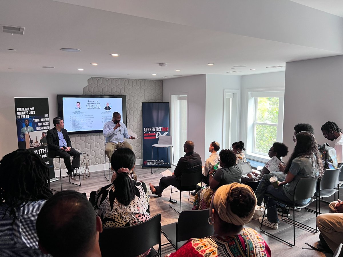 JoinBuildwithin's tweet image. Inspired by the success story of @jimchung_gw  and @ryanmsalandy. As they share their experience running a tech learning program in the nation&apos;s capital! 

Thank @DOES_DC , @dc_wic, and @CTATech.
 
#TechApprenticeship #SuccessStory #Inspiration #BuildWithin