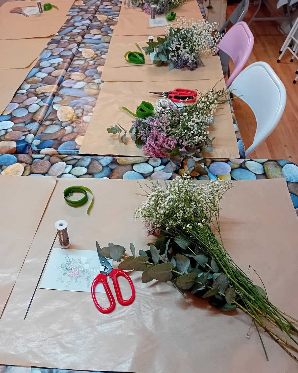 A photo from our most recent flower crown workshop. We work with the wonderful K from <a href="/justsoflowers/">Just So Flowers</a>