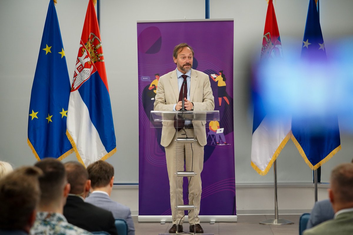 Congratulations to Serbia on joining EU #DigitalEuropeProgramme.
With @SerbianPM and Ministers Begović and Mihajlović, we presented the Programme at Science and Technology Park Belgrade.
I look forward to seeing the great achievements in Serbian economy and IT industry #EUzaTebe