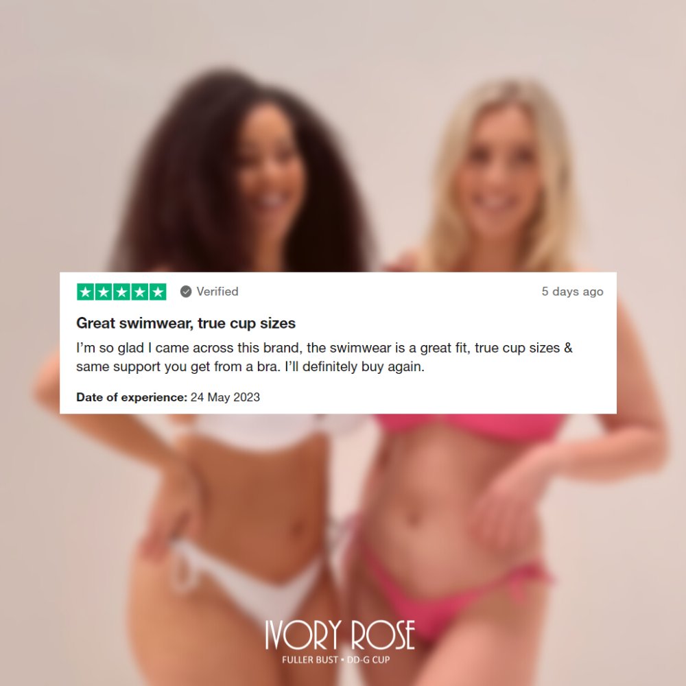 Feedback like this 😭❤️

It’s always good to know that we’re supplying great swimwear that fits well!

If you love any of Ivory Rose Lingerie or Swimwear, we’d love to hear about it 🥺 It truly makes our day ❤️

#LOVEivoryrose #fullerbust #swimwear #underwear #lingerie