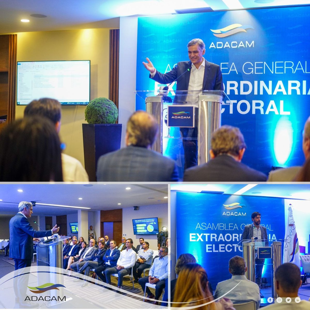 ADACAM1's tweet photo. Queremos agradecer de manera especial a la Dirección General de Aduanas por realizar la Presentación del Estudio de los segmentos del HUB, en el marco de la Asamblea General Extraordinaria Electoral de ADACAM 2023-2025.

#Adacam #Agentesdecarga #freightforwarder https://t.co/vQoFJOTpk4
