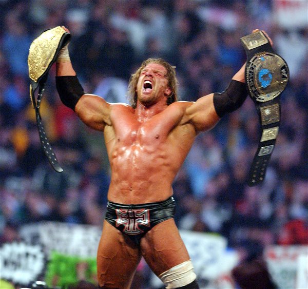 2000s_WWE's tweet photo. Happy Birthday Triple H! ⚒️ https://t.co/VMdX2U2X7v