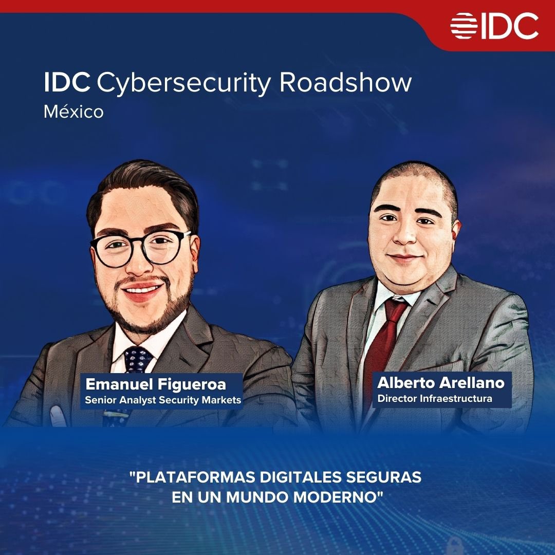 IDCLatin's tweet photo. Acompáñanos en IDC Cybersecurity Roadshow Mexico
Estamos en vivo
#IDCSecurity #IDCSecurityMx
📌Sigue la transmisión - https://t.co/RH2gLxmT8X https://t.co/vnyNi6BalL