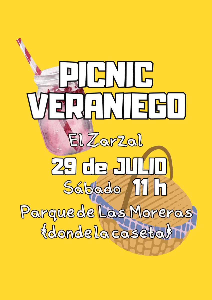 Es un PICNIC 🧺 y como tal será distendido para retomar vínculos o lo que surja entre todes.

Habrá para picar y beber, pero podéis llevar lo vuestro si queréis 😉
