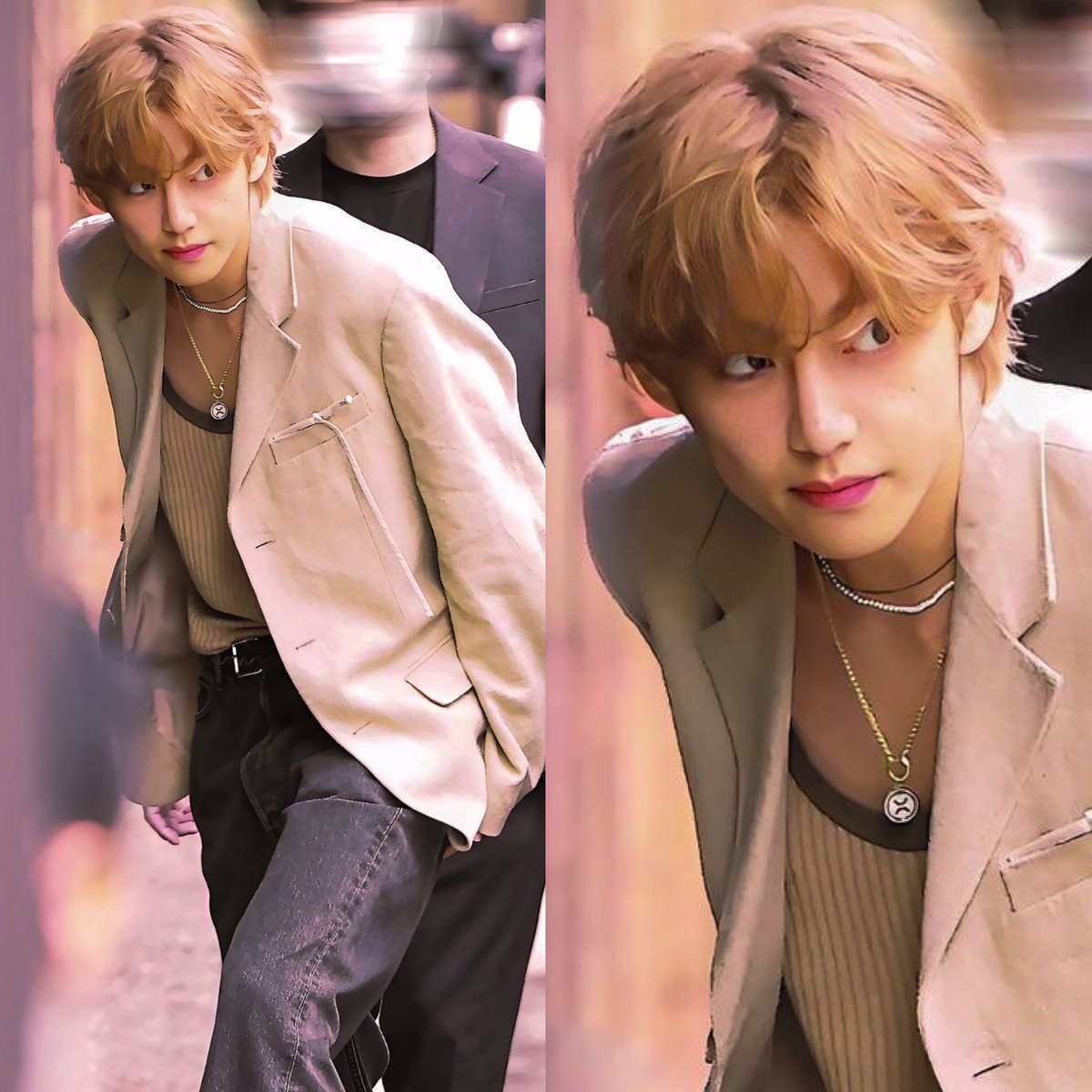 Blonde taehyung is a walking doll ✨