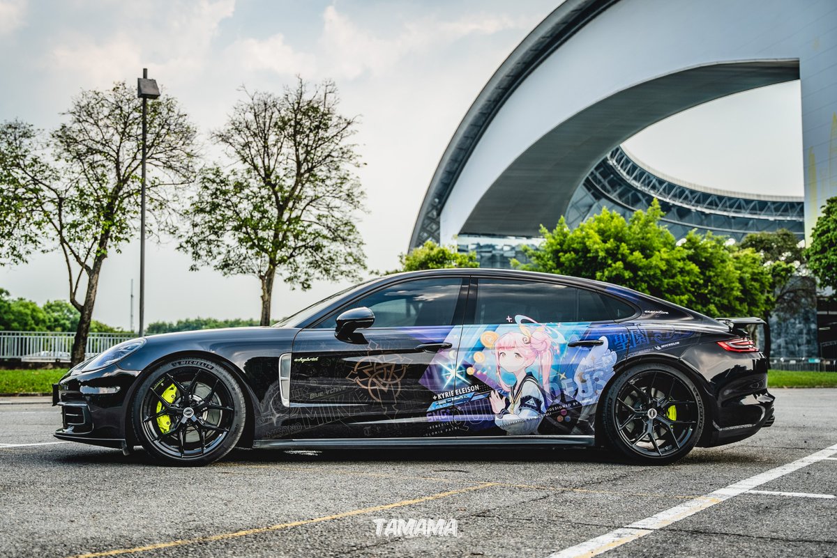 gbaing's tweet photo. PORSCHE Panamera 4 × 聖園ミカ 仕樣痛車
イラスト&amp;使用許可：
@icepuli1 &amp; @肉叔原创(weibo)
デザイン:
@TAMAMAstudio 
撮影:
@YukLung 
ミカ正式実装 in 海外サーバーおめでとう！
次は中国サービス開始楽しみだ!
Special Thanks to @GDitasha @闽痛会(weibo)

#聖園ミカ #ブルーアーカイブ #痛車 https://t.co/jVgRpEsMGF