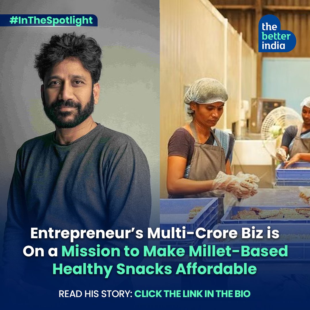 Ever wondered if something like millet could make for a good snack? Meet Raju Bhupati, the founder of Troo Good, a millet snacks company transforming India's snacking landscape. 

#millet #chaseyourpassion #sustainablefarming #changemaker #entrepreneur