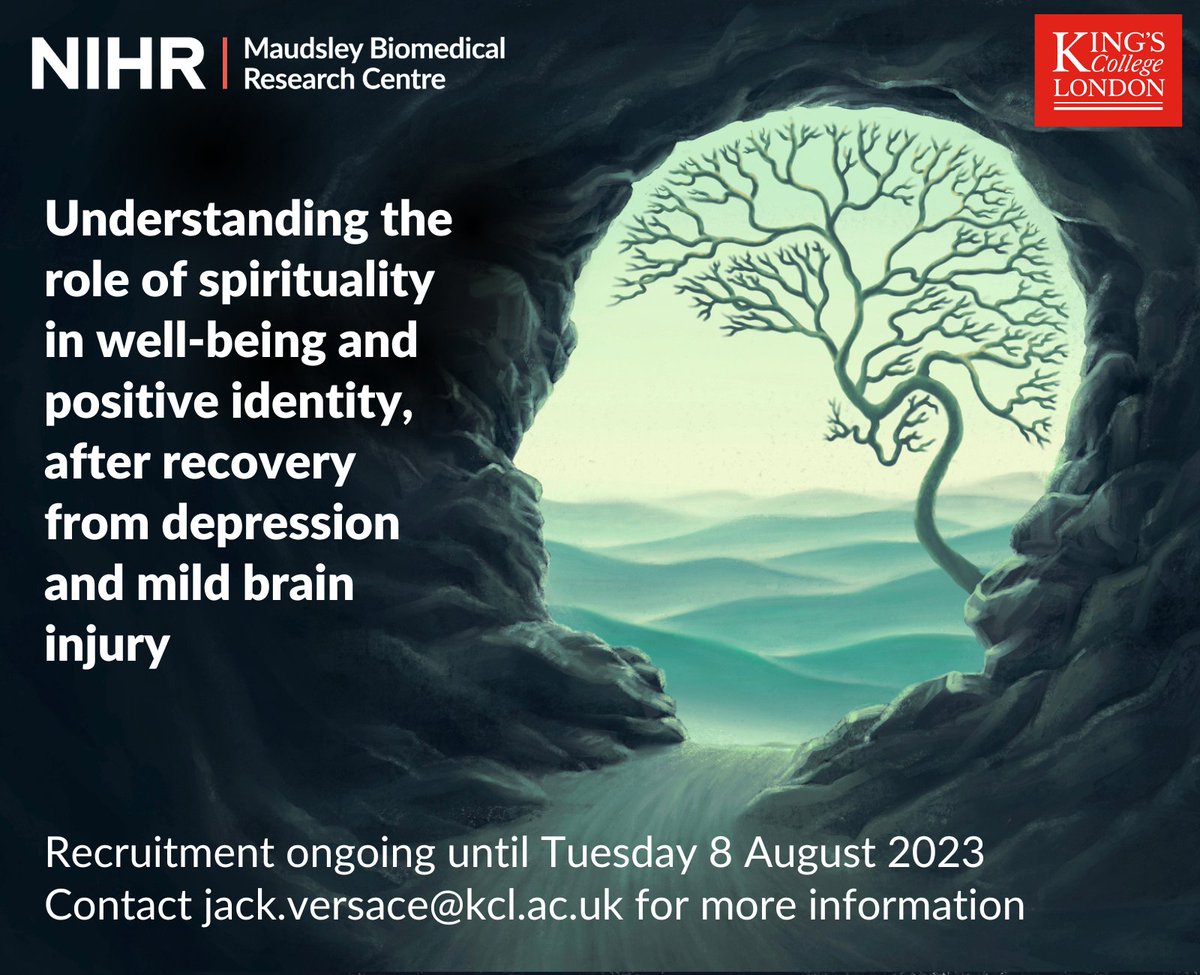 Have you recovered from mild acquired brain injury, transient #ischaemic attacks, or have a history of #depression?  This <a href="/KingsIoPPN/">Institute of Psychiatry, Psychology & Neuroscience</a> study is seeking to understand the role of spirituality in recovery.

Fill in a short online form to take part: qfreeaccountssjc1.az1.qualtrics.com/jfe/form/SV_2t…