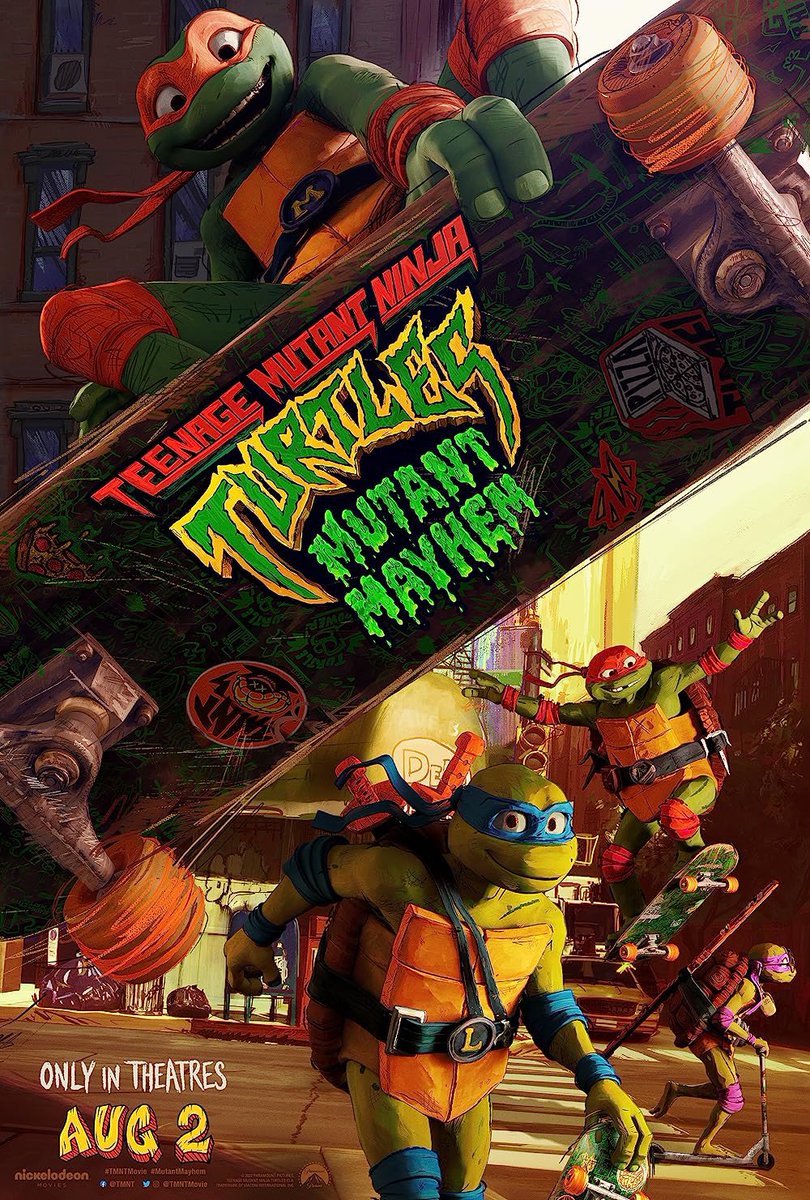 DiscussingFilm's tweet image. ‘TEENAGE MUTANT NINJA TURTLES: MUTANT MAYHEM’ debuts with 95% on Rotten Tomatoes from 21 reviews.

Read our review: bit.ly/TmntDF