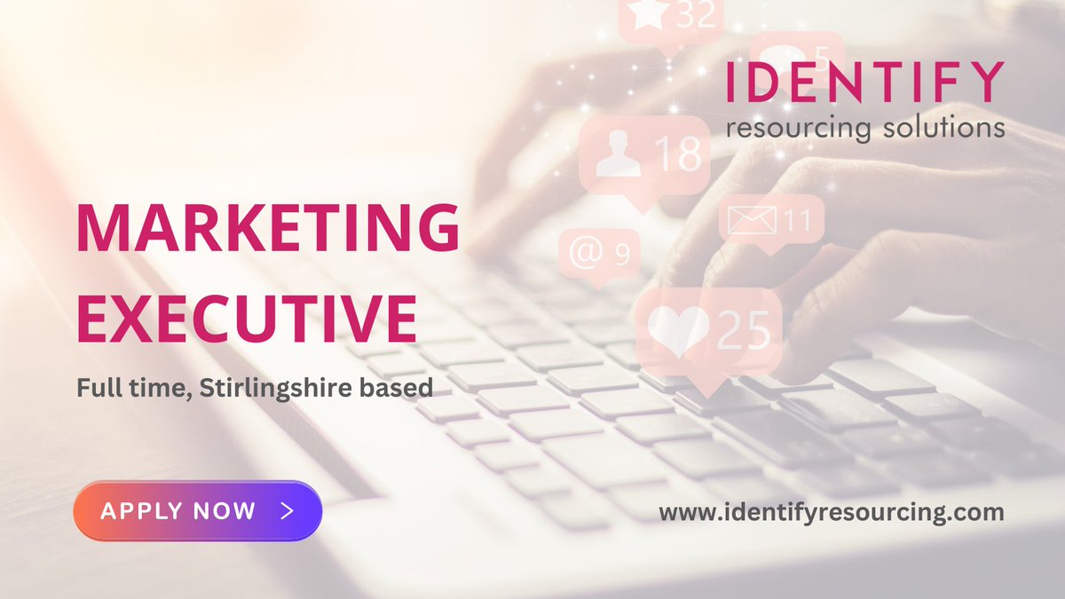 IdentifyRSolns's tweet photo. #hiringnow - Marketing Executive, Stirlingshire

Superb role for a dynamic marketer interested in joining an award-winning medtech company whose products are revolutionising healthcare

More info &amp; apply➡️https://t.co/6qQa7mQTw1

#IdentifyResourcing #marketingjobs #scotlandjobs https://t.co/xCWRTYMxch