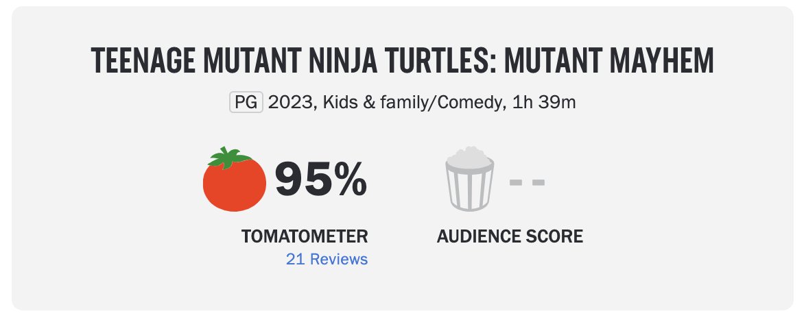 Oh, what's this? @TMNTMovie is an absolute banger!? No surprise baby! When you put together the kind, generous, genius director @Roweyourboatz, combine it with the great @Sethrogen and an AMAZING crew: I guess the movie is going to OWN? Check it out in a big full theater!