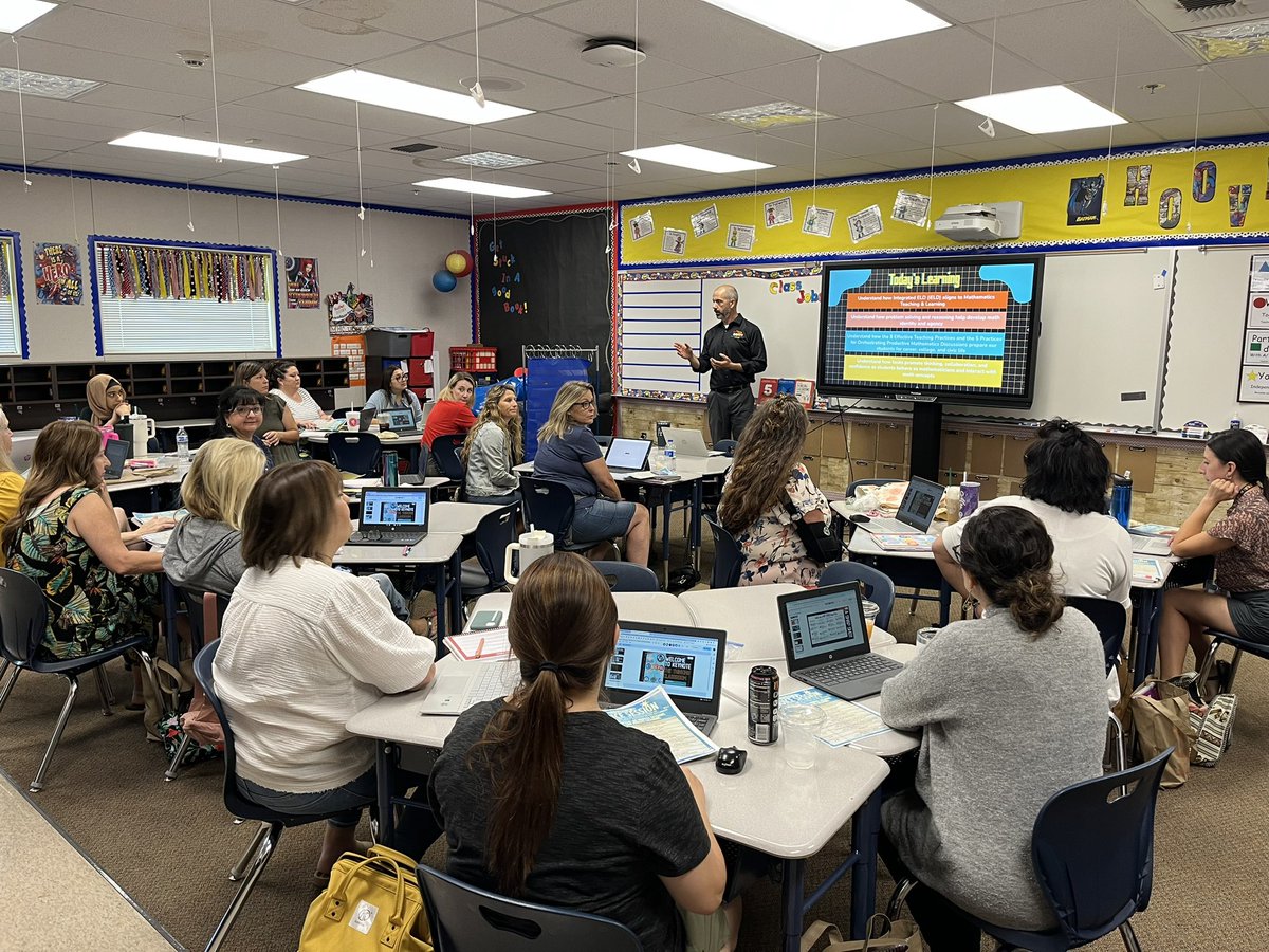 MLLongMath12's tweet photo. Day 2 at @PBVUSD ELS Summer Session. Wonderful discussions around the Thinking Classroom in mathematics with the amazing Kinder and 1st grade teams. @doctor2pi @apickett2 https://t.co/PZIWPJW7dW