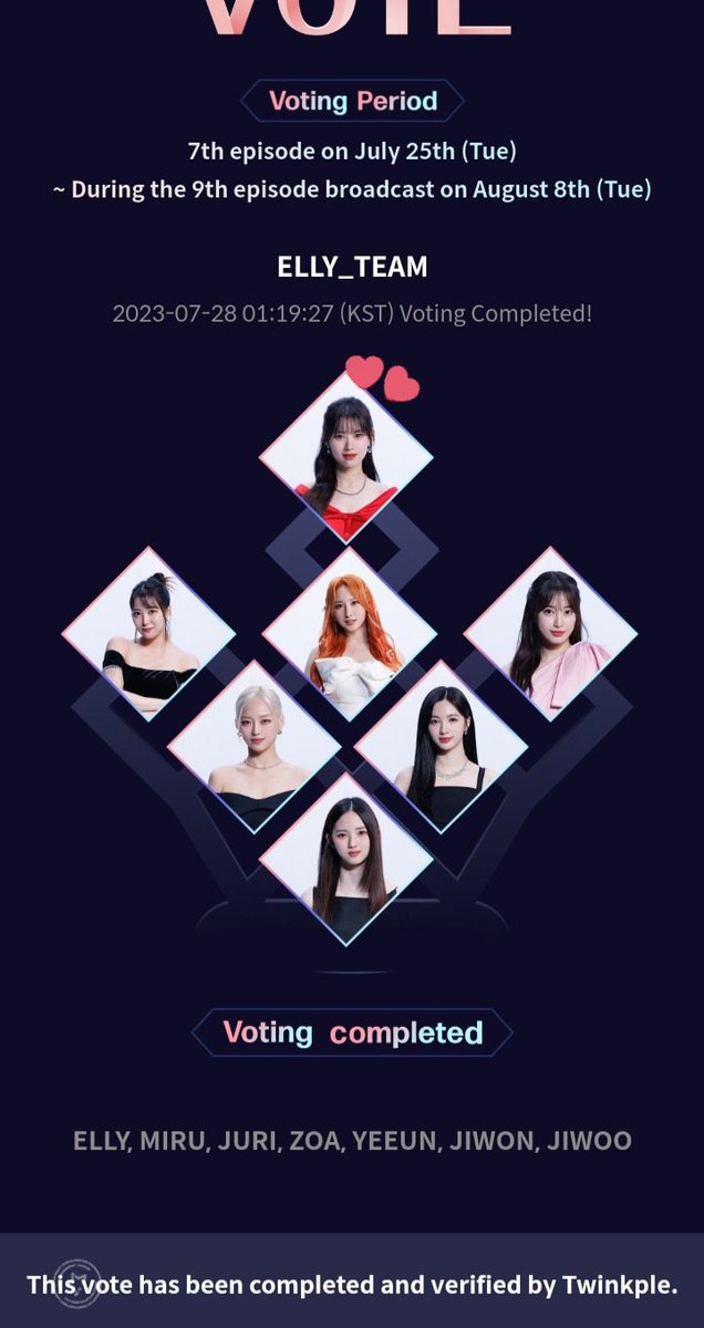 DAILY REMINDER TO VOTE FOR #ELLY ON QUEENDOM PUZZLE 
#ELLY #WekiMeki #queendompuzzle #kpoptwt