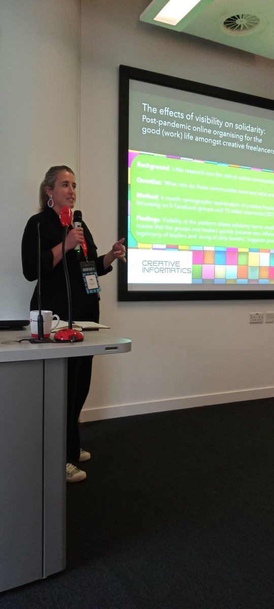 Holly Patrick talks about how netnography "makes invisible groups visible "--a powerful realization! #netnocon23