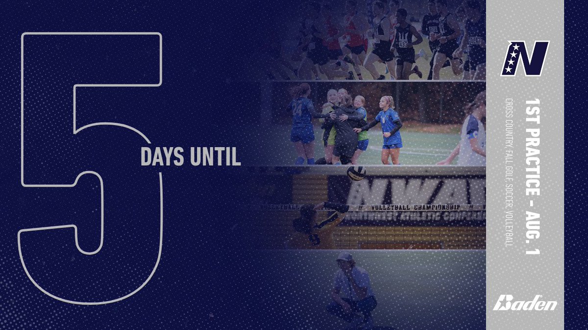 NWAC (@nwacsports) on Twitter photo It's almost time! Only 5 more days until the 1st official practice of the 2023 fall seasons for cross country, soccer, volleyball, and fall golf! 🏃⚽️🏐🏌️♂️⛳️
#nwacxc #nwacmsoc #nwacwsoc #nwacvb #nwacgolf
@badensports It's almost time! Only 5 more days until the 1st official practice of the 2023 fall seasons for cross country, soccer, volleyball, and fall golf! 🏃⚽️🏐🏌️♂️⛳️
#nwacxc #nwacmsoc #nwacwsoc #nwacvb #nwacgolf
@badensports