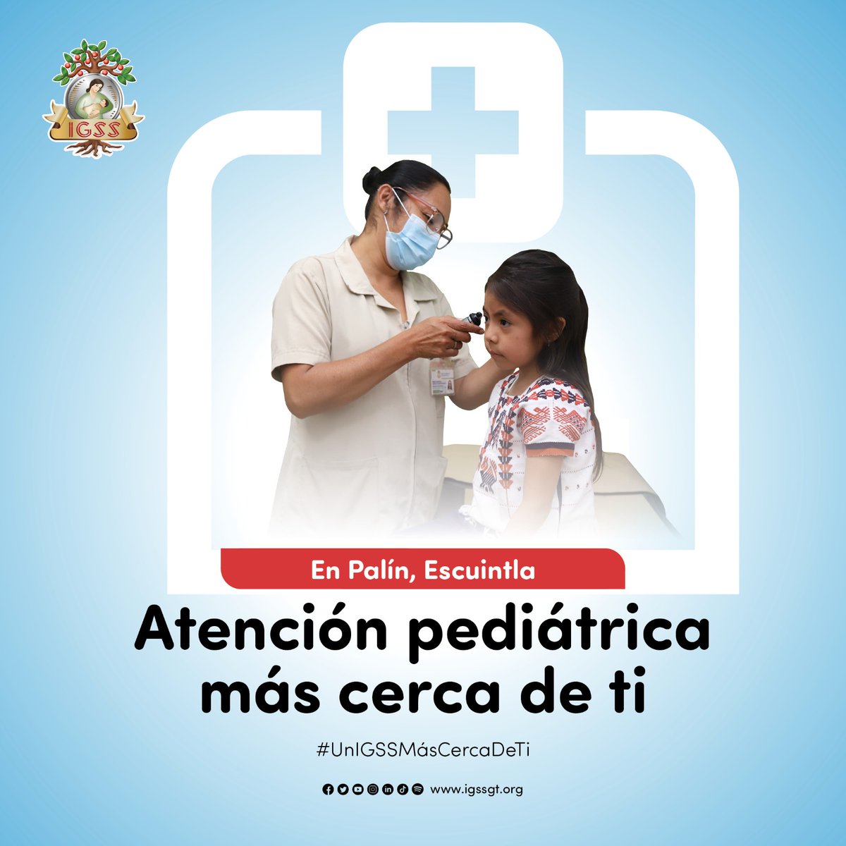 IGSS_gt's tweet photo. En Palín, Escuintla, atención pediátrica más cerca de ti.
#UnIGSSmásCercaDeTi
#IGSS #palín #escuintla #salud #pe10 https://t.co/va1cRnSv61