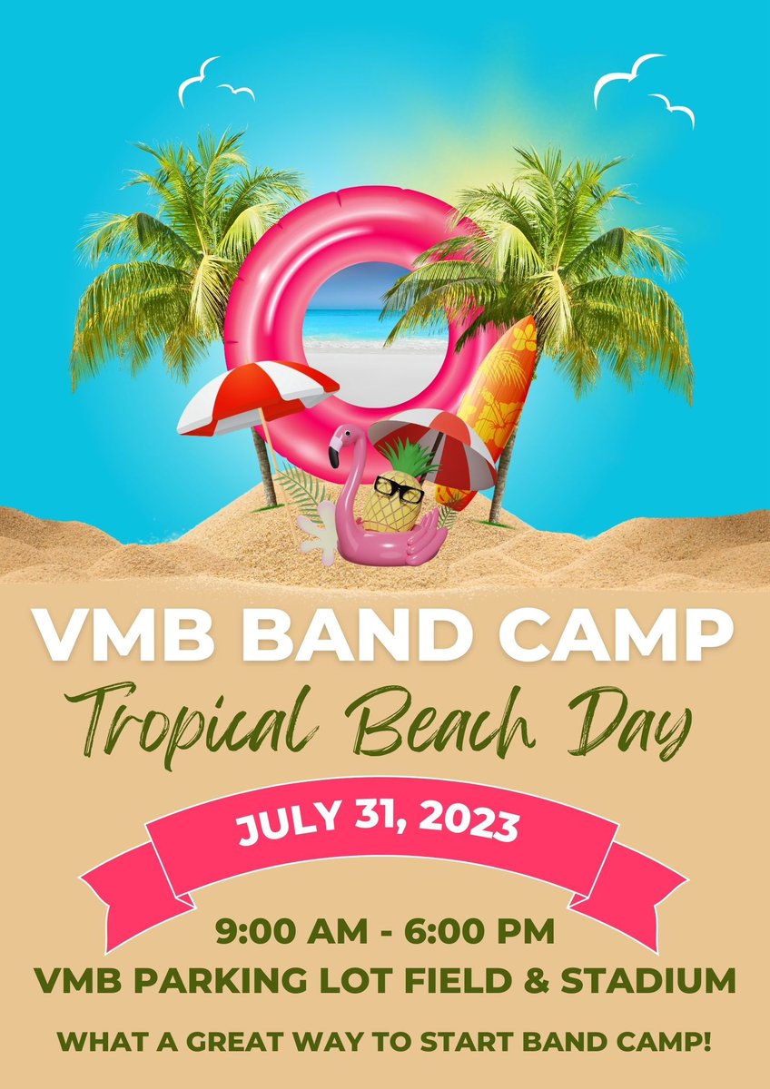 Viking Marching Band (@fremdvmb) on Twitter photo VMB 2023 Band Camp starts Monday! We're looking forward to a fantastic Band Camp next week at FHS. Don't forget students that Monday is "Tropical Beach Day"! #FHSspirit #MakeMusicAtFremd #MightyBraveBold VMB 2023 Band Camp starts Monday! We're looking forward to a fantastic Band Camp next week at FHS. Don't forget students that Monday is "Tropical Beach Day"! #FHSspirit #MakeMusicAtFremd #MightyBraveBold