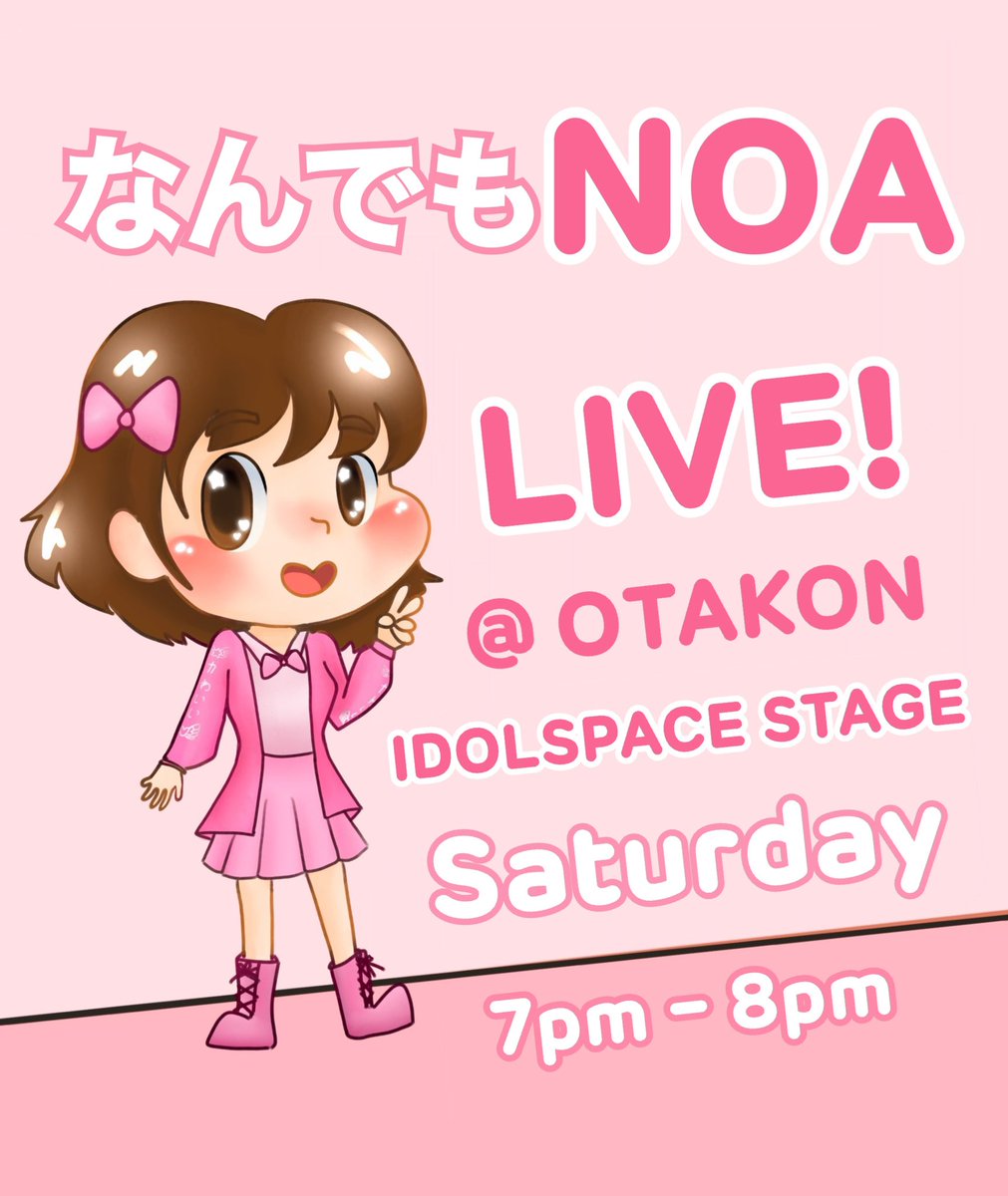 Come see me at #otakon !!! I’m performing at the idol space stage on Saturday!!