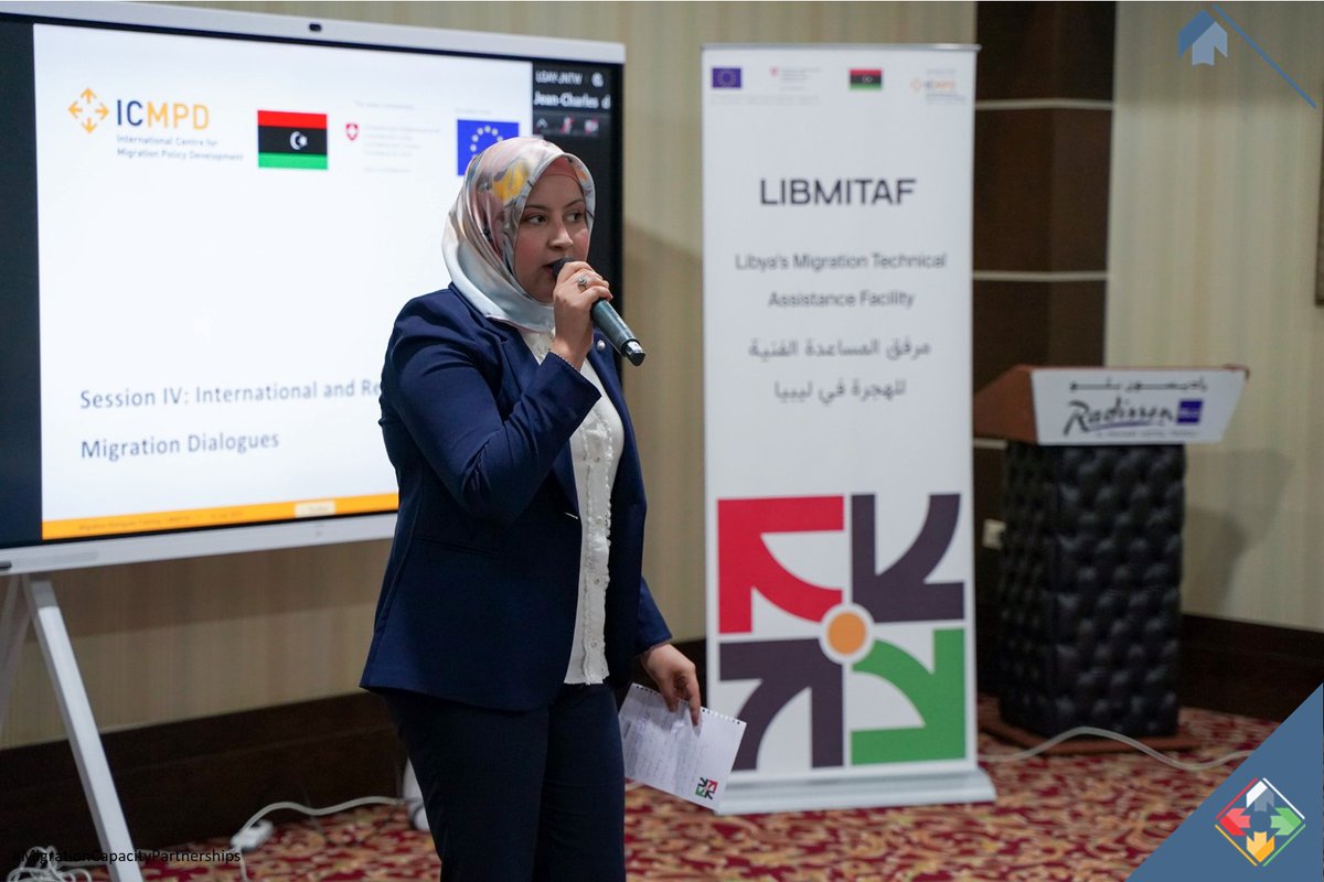 ICMPDinLibya's tweet photo. Congratulations to the participants from the 🇱🇾 @MFA and @IMRADS_LY for completing our 1st training on Migration Dialogues🙌Thanks to the #Khartoum_process, @Rabat_Process and @Euromedmigr for their interventions!🌍 #LIBMITAF @EUinLibya @SEMIGRATION @ICMPD https://t.co/CRwiYLXPrG