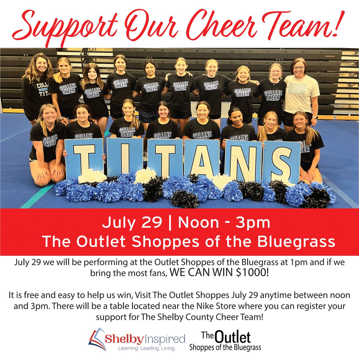 See you at The Outlet this Saturday at 1!! 📣⚔️🩵