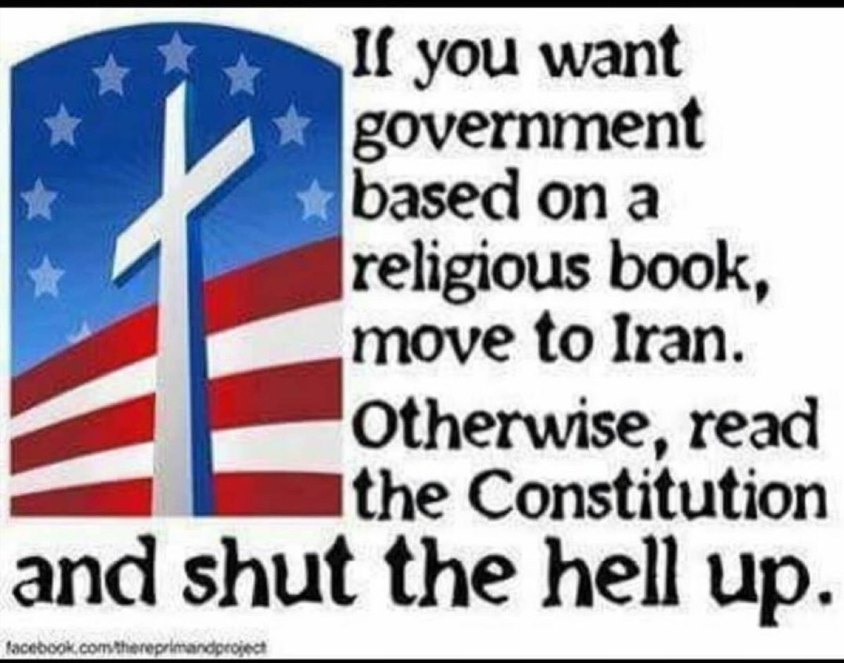 mcarr2021's tweet photo. @therecount #SeparationChurchAndState https://t.co/nCyMd8SQTL