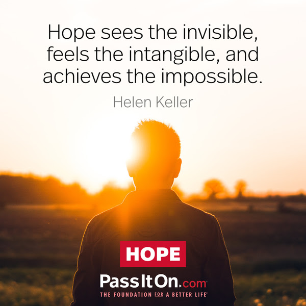 EarntoLearnFL's tweet photo. “Hope sees the invisible, feels the intangible, and achieves the impossible.”
—Helen Keller
#ThoughtfulThursday 
https://t.co/OjKd94S4HY https://t.co/FZWw7ZGsZR