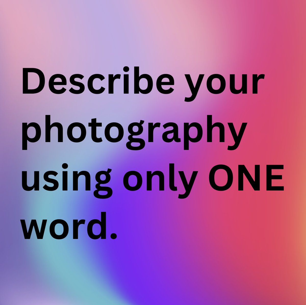 viewbug's tweet image. Your photography style, say it in ONE word.