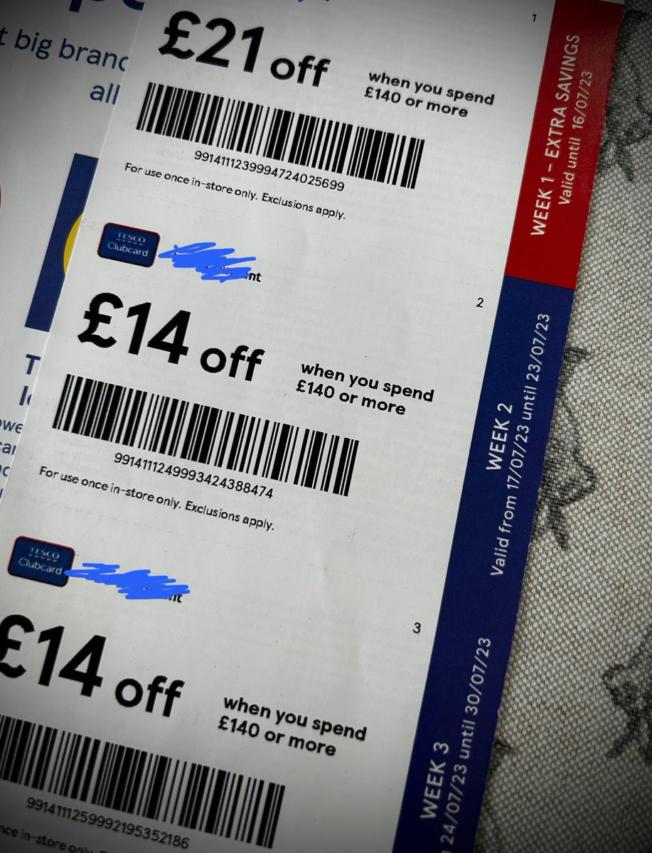 PollyJDurrant's tweet photo. So @Tesco how are my parents able to take advantage of their discounts when they arrive 10 days after expiry?! Arrived this morning and only one remains valid… https://t.co/77T6e10DHa