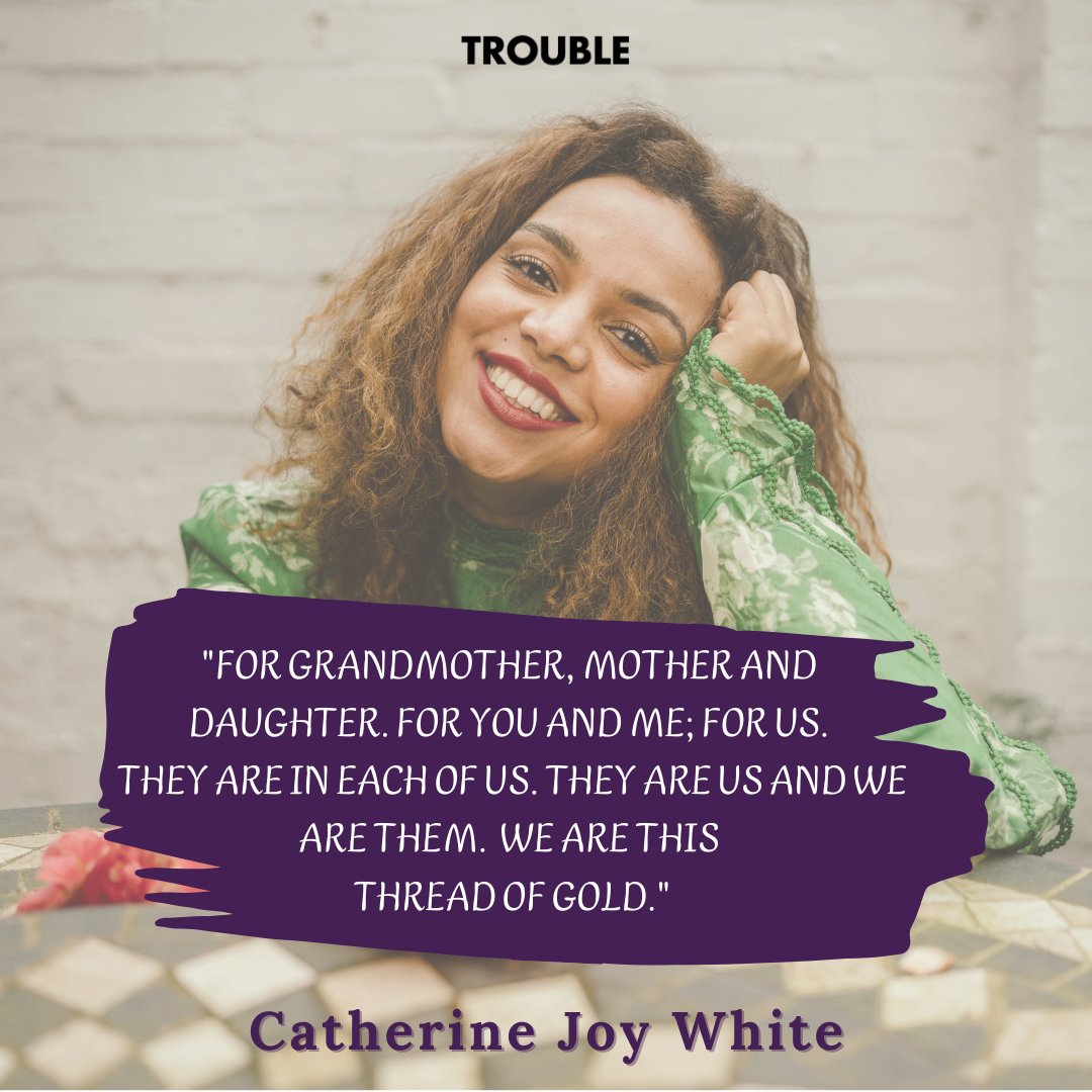 TheTroubleClub's tweet photo. "The stories Catherine weaves are enchanting and inspiring. To be held by her words is an absolute pleasure." @_rubyrare
Join us as we meet Catherine Joy White (@catjoywhite) on the 9th of August.
Tickets: https://t.co/8wzAzAQw6x
#thisthreadofgold #catherinejoywhite https://t.co/nhOLcYSAao