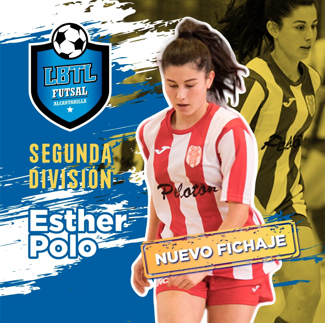 LBTLFutsal's tweet photo. [FICHAJE] 

Esther Polo, la pequeña de las Polo, se suma a nuestro proyecto para seguir creciendo y haciéndonos crecer..una de las jóvenes con más proyección y calidad de la Región🙌🏽

Bienvenida Esther💪🏾🔵⚽️

#blueeagles #furiaazul #mareaazul #universomujer https://t.co/uMZ8ux93Bw