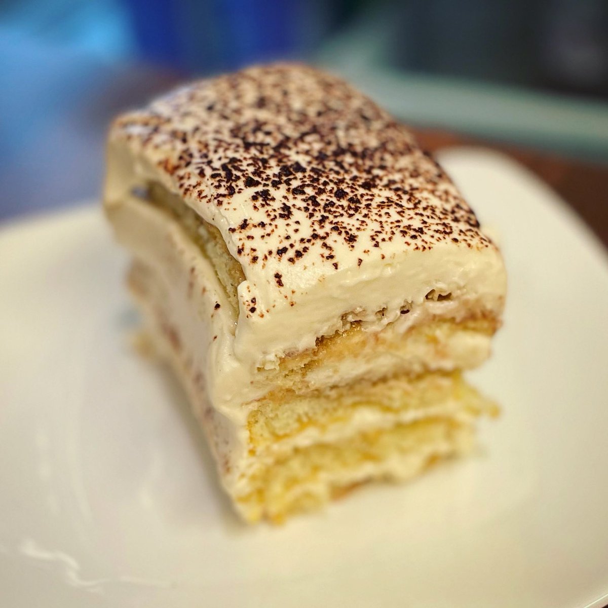 GraceAlyseSwts's tweet photo. FRESH! GF tiramisu with mascarpone cream! Breakfast, maybe? 😜 https://t.co/T5IbWrx3pf
