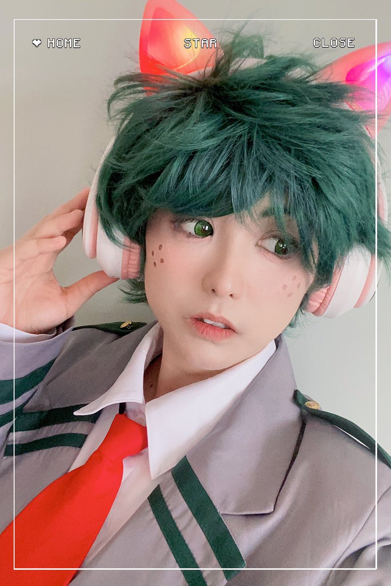 iyeon_u87755's tweet photo. #MHA #deku #Izukumidoriya #catHeadphones #catears #music #seven #bts #jk #cosplay #contacts #anime https://t.co/hzBFkkKtNh