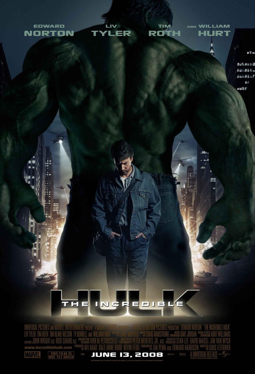Geekdaddy75's tweet photo. I prefer Edward Norton's Incredible Hulk to Mark Ruffalo's Hulk. He was more believable and less animated. Norton was also a better Bruce Banner. IMO. https://t.co/oqI8LbcJde