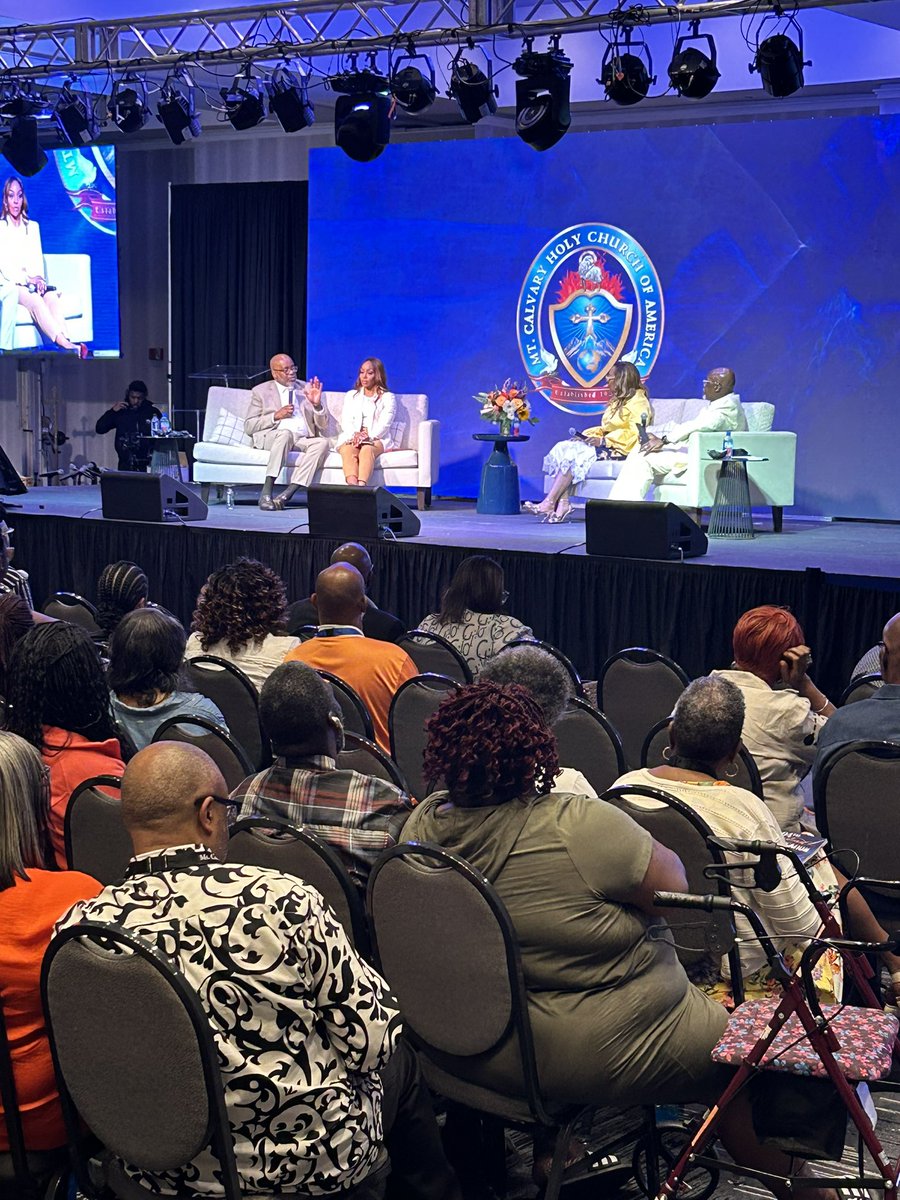 MCHCA's tweet photo. We were blessed to hear the heart of our new Presiding Prelate and International First Lady at the “Talk With The Talberts”. We are excited about what’s to come for #MCHCA!

#MCHCACon23 https://t.co/eulzcvutvf