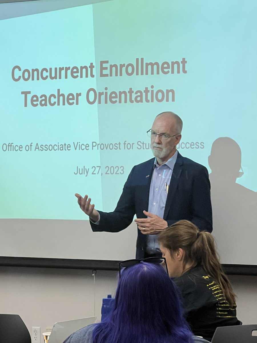 UNLVPresHeavey's tweet photo. I was delighted to welcome new &amp; returning #ConcurrentEnrollment instructors &amp; their #UNLV faculty liaisons this morning. UNLV supports these instructors as they teach college-level courses at their high schools, preparing students to be successful in college. (1/2) https://t.co/g9yuGtnlsr