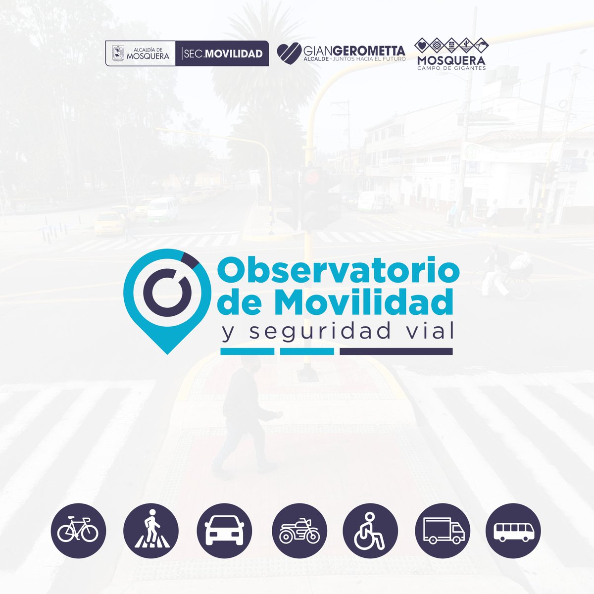 AlcMosquera's tweet photo. Te presentamos las ediciones más recientes del boletín del Observatorio de Movilidad, la forma más fácil de conocer los datos sobre los actores viales del municipio. ¡Juntos nos #MOVeMOS mejor! 🔵 https://t.co/enuccQjGUT