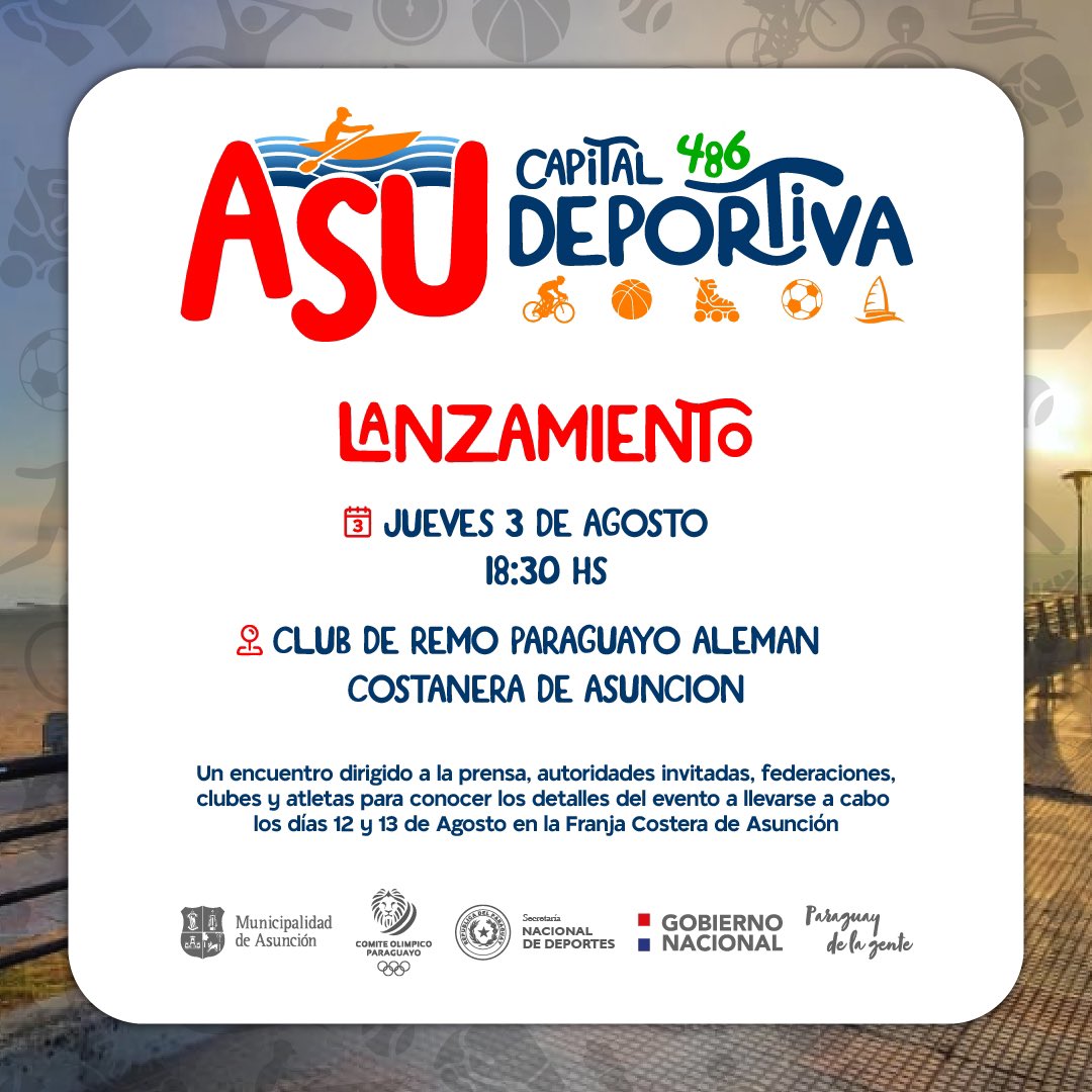 pauliserranopy's tweet photo. Queremos conectar la ciudad con la Bahía, promover los deportes y vida sana, dar oportunidad a niños, jóvenes y adultos a que prueben deportes y disfruten de las fiestas de #ASU486

Les esperamos 👇🏽😎 https://t.co/BMX3H8tWGk