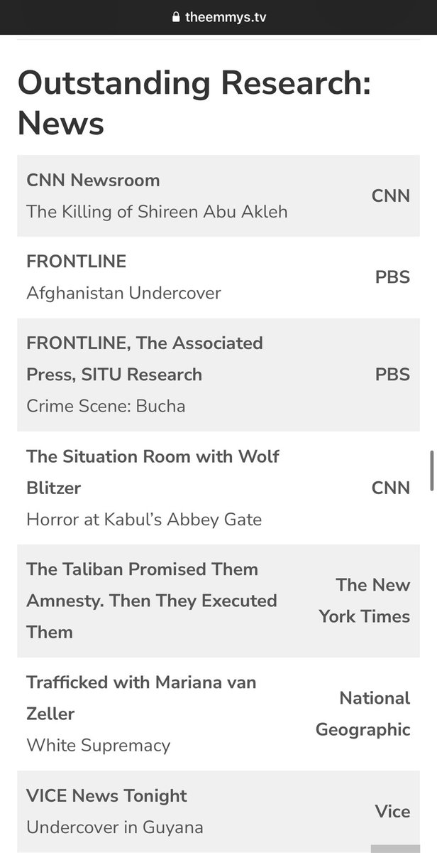 Incredibly proud to hear that our investigation into the killing of Shireen Abu Akleh has been nominated for the @newsemmys Outstanding Research award! One year on since her death, and still no justice. cnn.com/2022/05/24/mid…