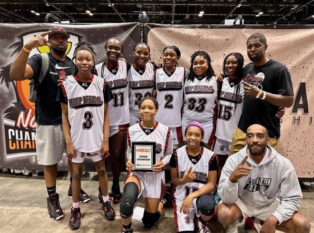 HoopDreamsAAU's tweet photo. Hoop Dreams Athletics is proud to announce that this YOUNG TEAM won the Silver Championships of the 2024 NE2K League in Orlando. Hoop Dreams Athletics Red has 2 rising 9th graders, 3 rising 10th graders, and 5 rising 11th Graders. We forced them to play up against SENIORS! https://t.co/oiH0paRWQb
