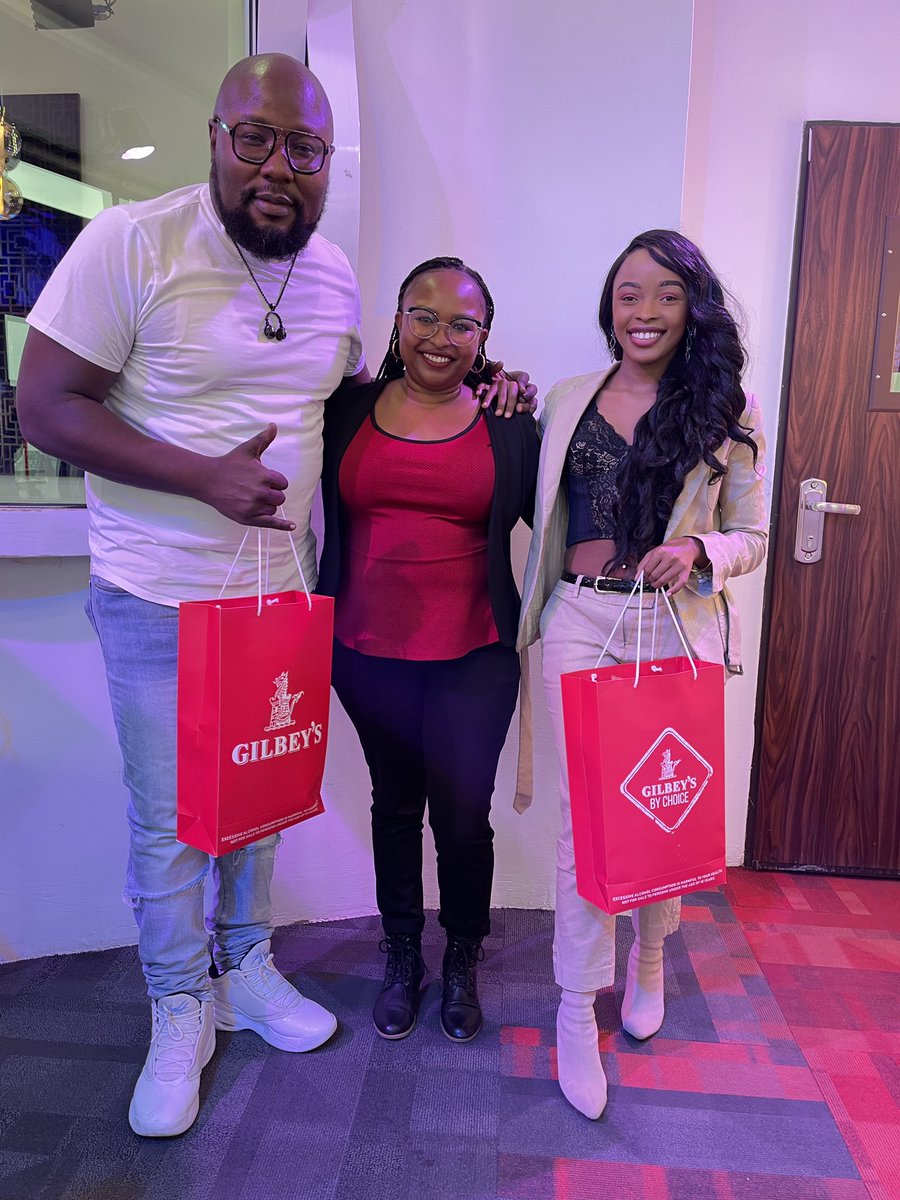 NRGRadioKenya's tweet photo. @GilbeysKe hawaangushangi mbogi, Goodies for the gang as usual
Tag your squad mshow up pale Whiskey River for a the Gil Bff Sherehe #opengoodtimes #GilbeysSquad https://t.co/QpMSJ2hcJs