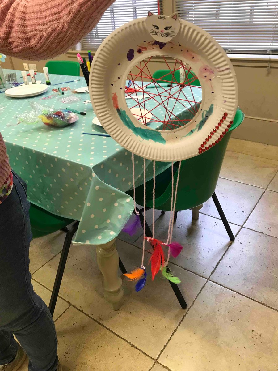 museumbw's tweet photo. We had a delightful time making some Dreamcatchers today. What a perfect way to spend a rainy day! Our artists made some fun tassels, did some weaving and discussed their wackiest dreams to date... 💤💭 #DreamcatcherCrafts #FamilyCrafts #CraftSessions #MuseumBW #TheHauntings https://t.co/TQDXOXaJrW