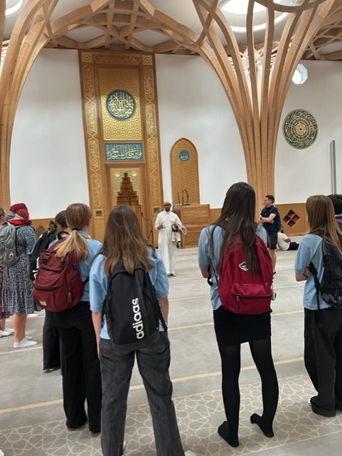 Recently, a cohort of Year 10 students enjoyed visiting <a href="/CambCentMosque/">Cambridge Central Mosque</a> Our Muslim students gained advice on balancing their faith with their studies, while others were able to learn more about their peers’ faith and experience the tranquillity of the mosque environment.