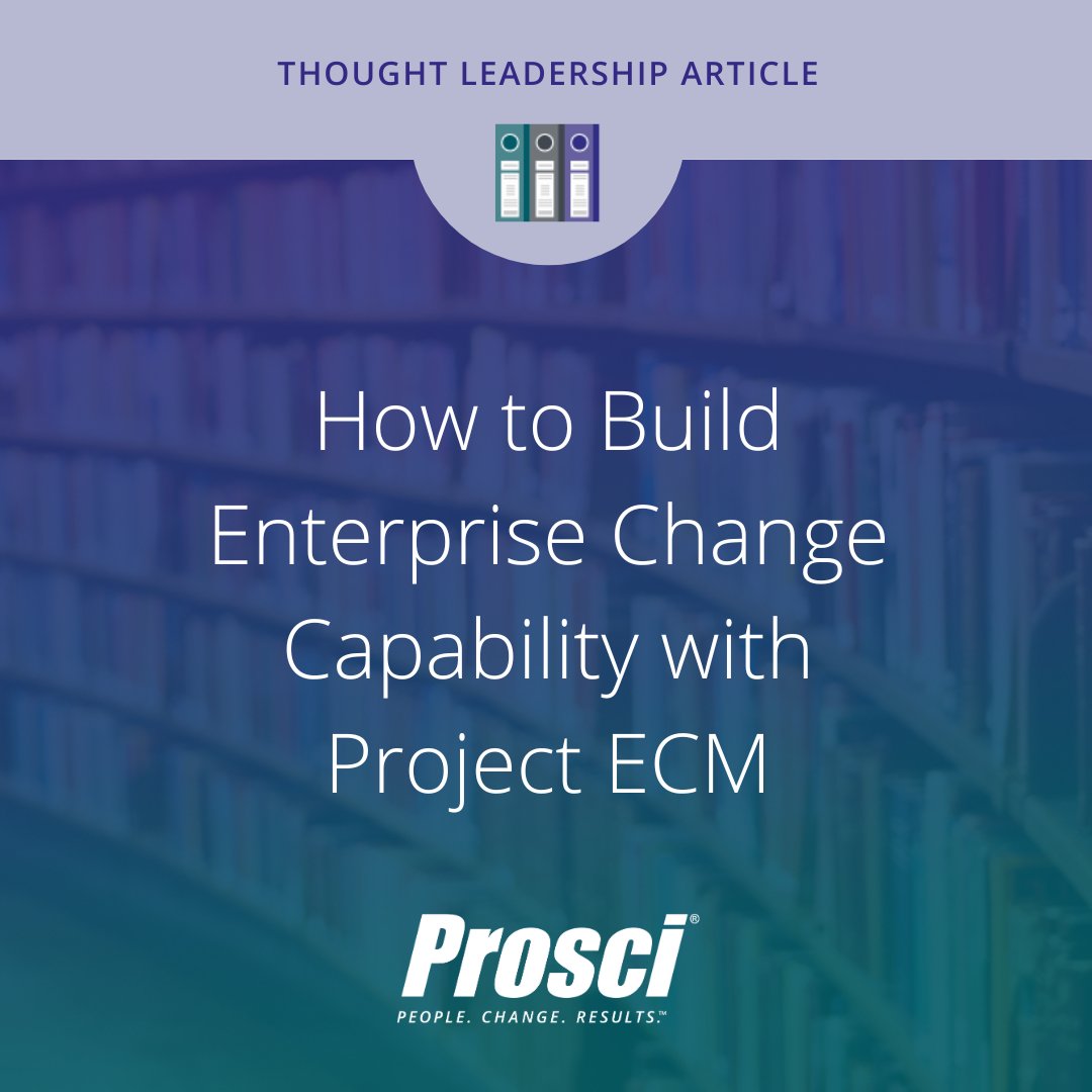Prosci's tweet photo. One of the most common mistakes when implementing enterprise change management (ECM) is not treating it as both a project and a change. Learn more at https://t.co/wPC8b704TC
#prosci #changemanagement #changeleadership #innovation https://t.co/JWCNex8DhT